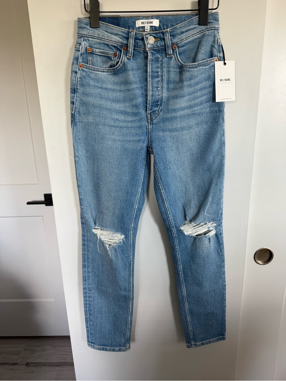 NWT RE/DONE 90’s High Rise Ankle Crop Size 26